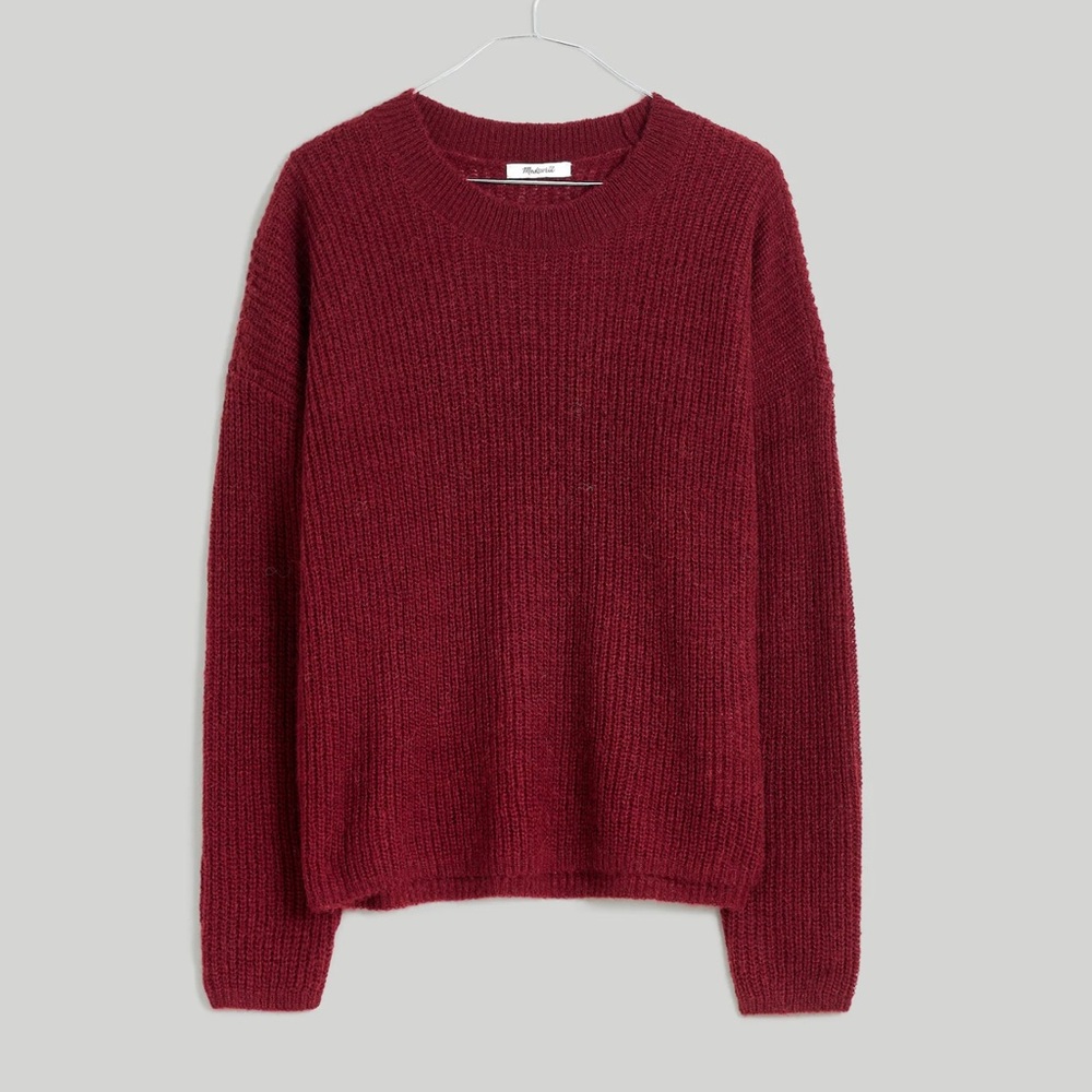 Madewell Burgundy Knit Sweater